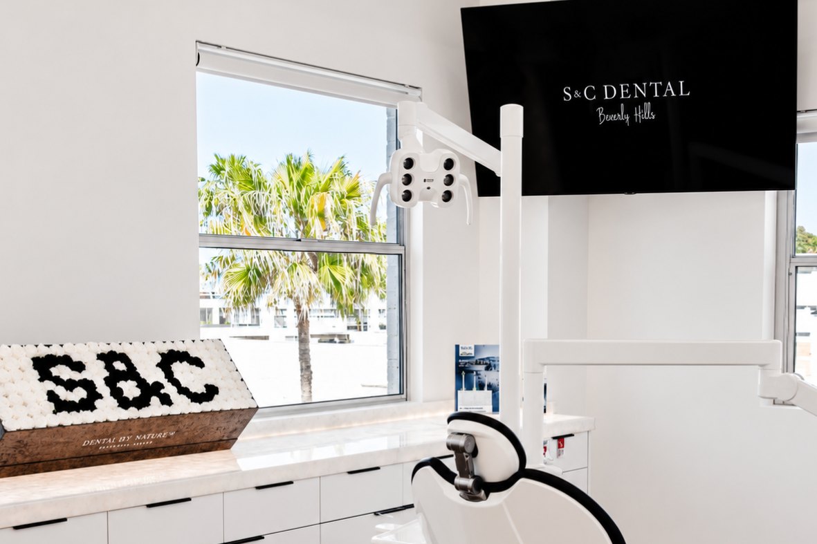 Treatment room at S&C Dental Beverly Hills